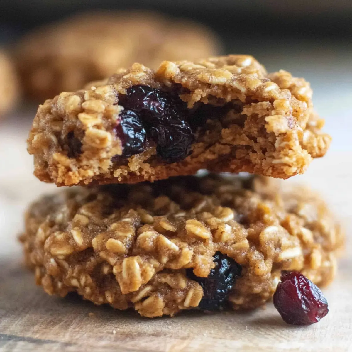 Irresistibly Chewy Vegan Oatmeal Flourless Cranberry Cookies 1