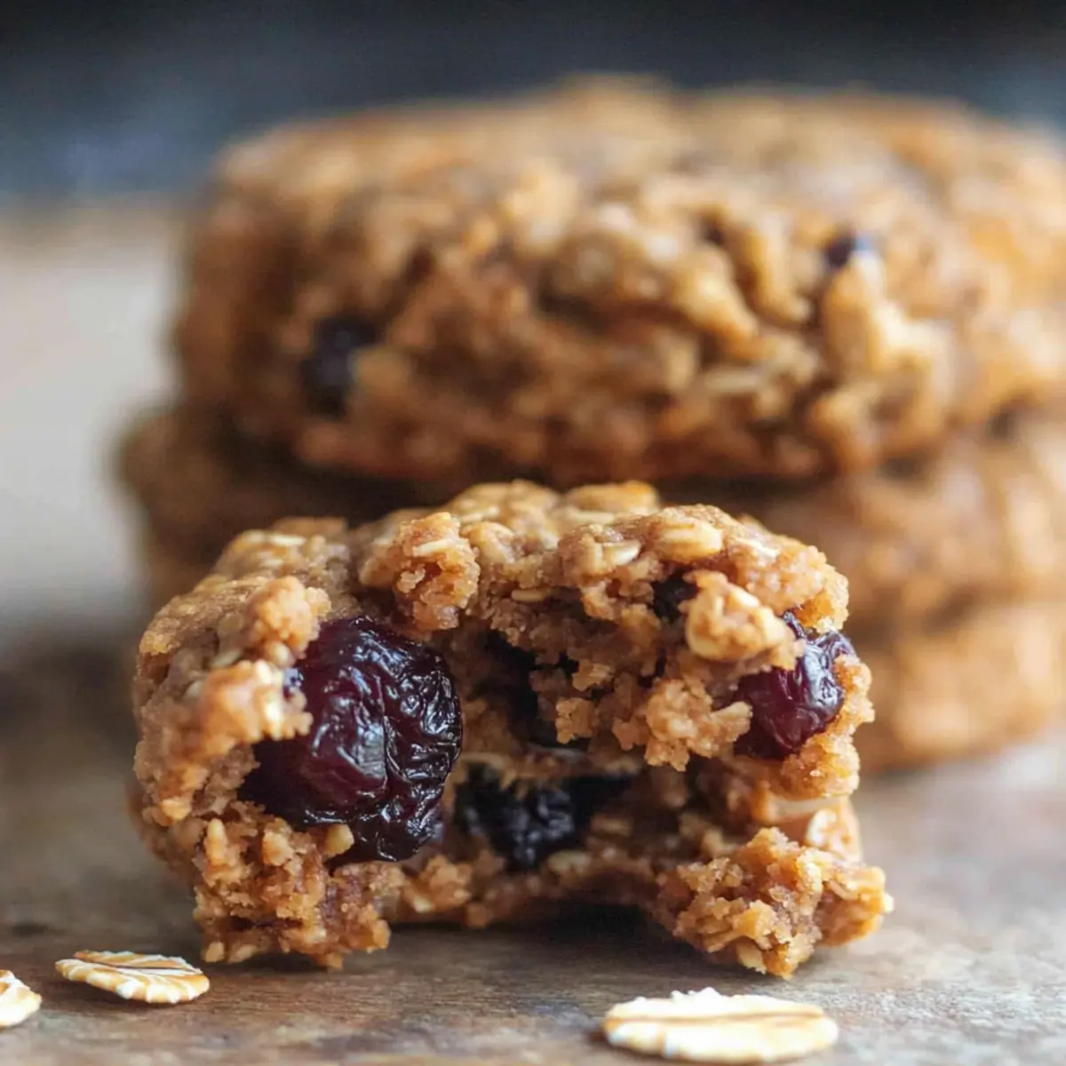 Irresistibly Chewy Vegan Oatmeal Flourless Cranberry Cookies 2
