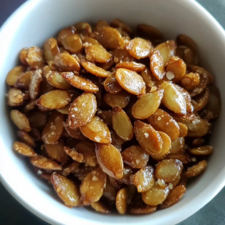 Irresistibly Sweet Candied Salted Caramel Pumpkin Seeds 32 Candied Salted Caramel Pumpkin Seeds