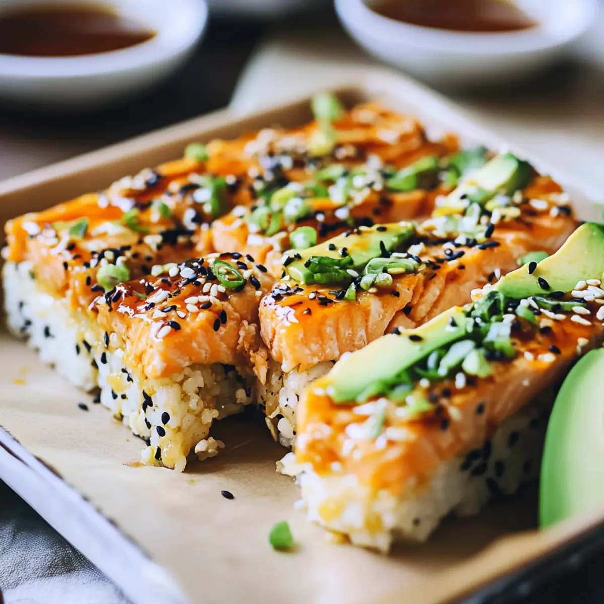 Savory Spicy Salmon Sushi Bake: An Easy Flavorful Delight 1