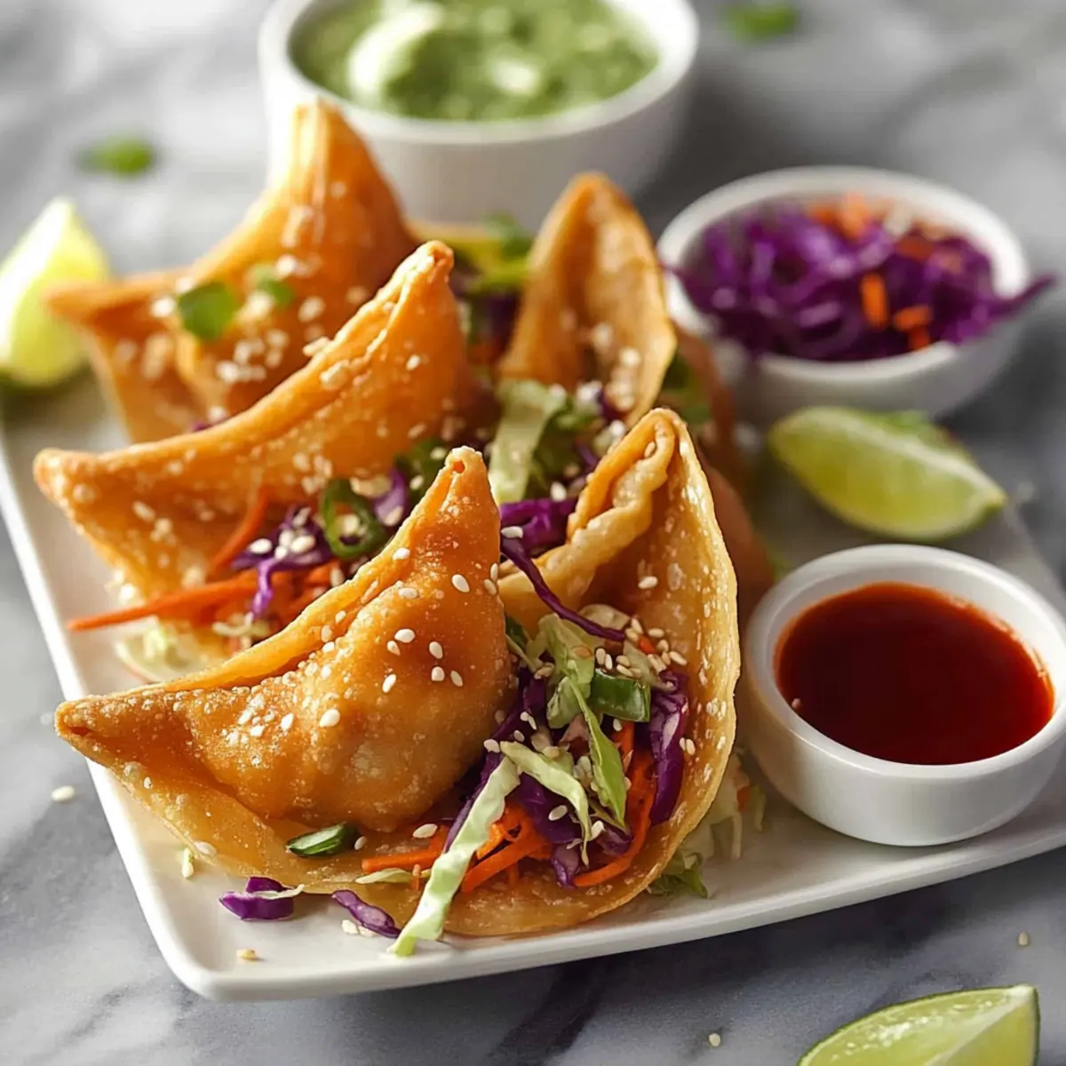 Crispy Chicken Wonton Tacos with Asian Slaw: The Best Crunchy Bite 2 ehgkq04bkugrhfdfpwda