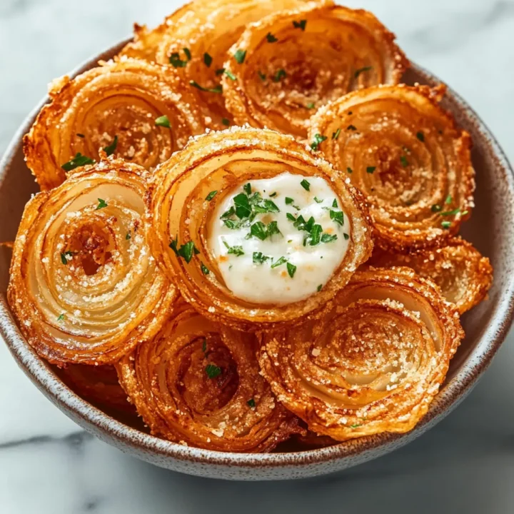 Crispy Parmesan Onion Ring Chips Recipe