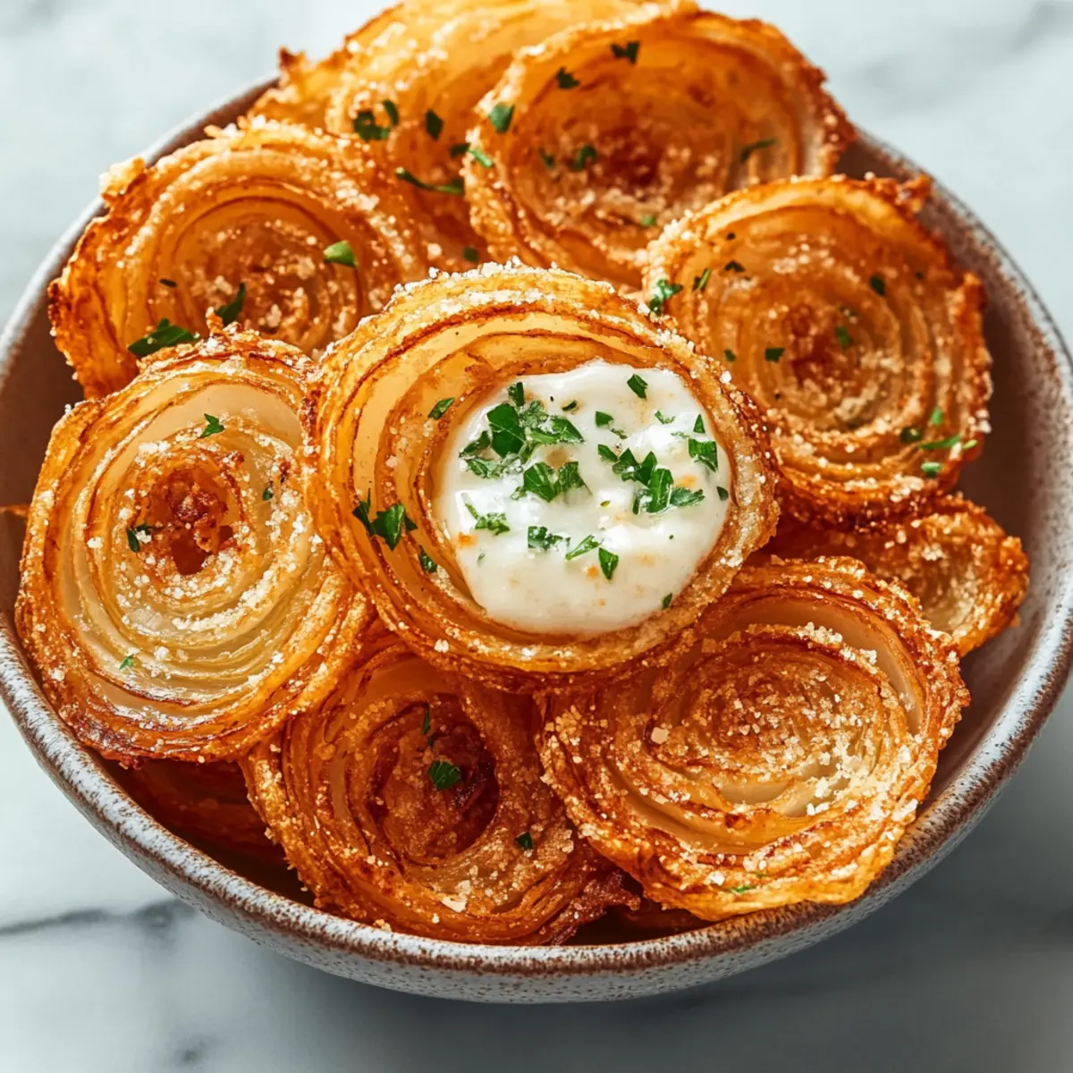 Crispy Parmesan Onion Ring Chips Recipe