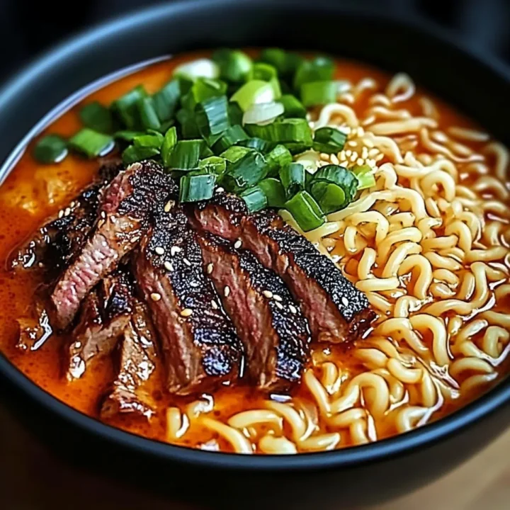Satisfy Your Cravings: Delicious Spicy Korean Ramen with Grilled Beef & Creamy Sauce Recipe 10 Delicious Spicy Korean Ramen with Grilled Beef & Creamy Sauce Recipe