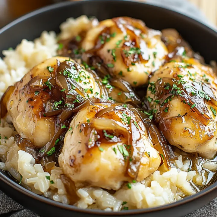 Irresistible French Onion Chicken and Rice Recipe