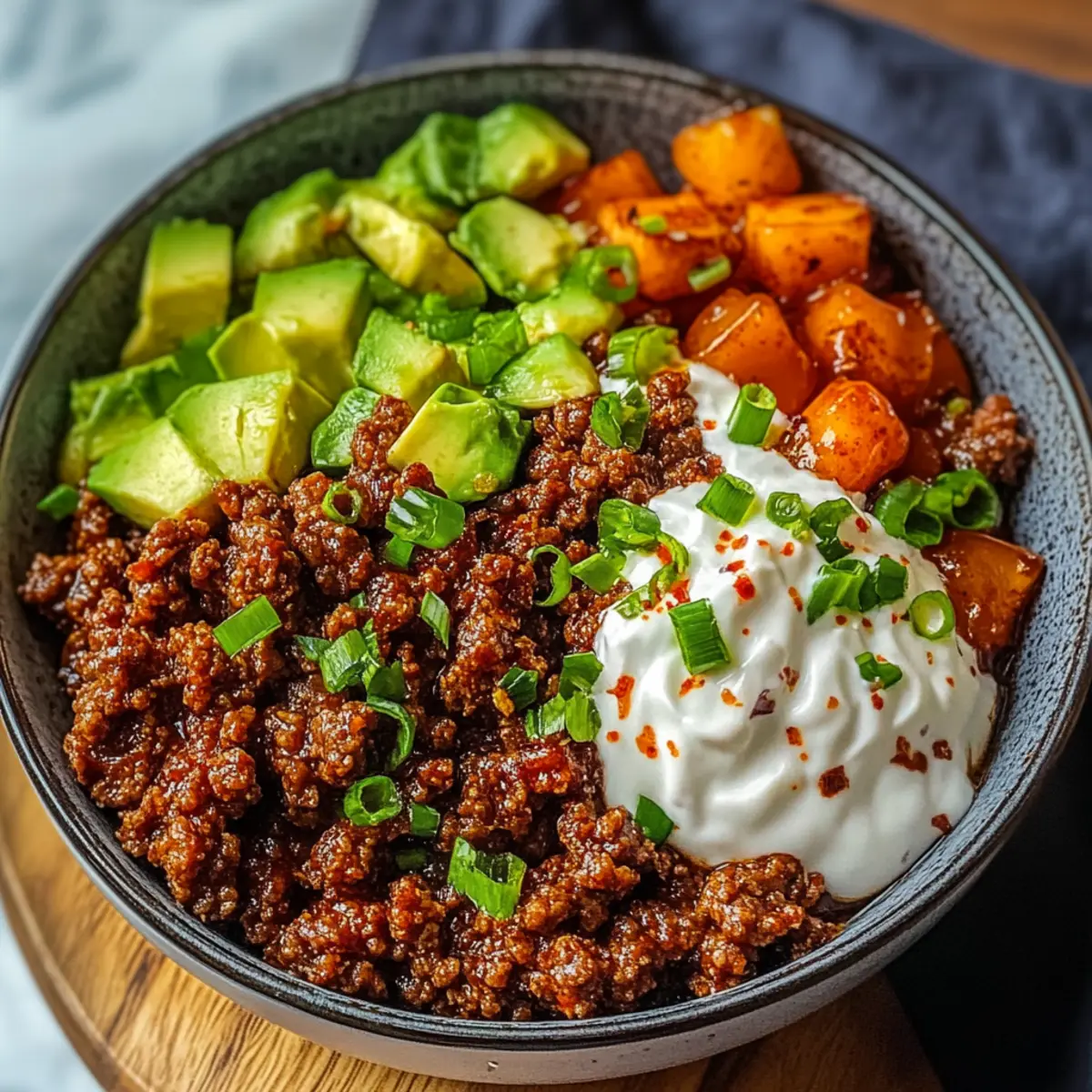 Sweet and Spicy Ground Beef Hot Honey Bowl Bliss 1 uwubfsj2z39uv5mb0af2