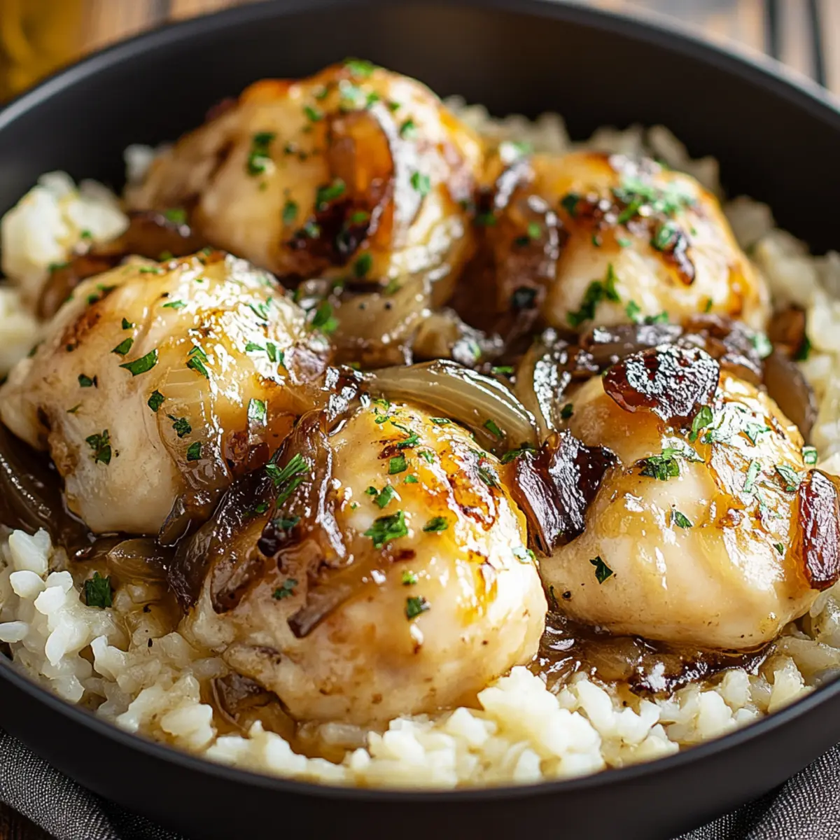 Irresistible French Onion Chicken and Rice Recipe You'll Love 3