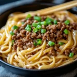 Mongolian Ground Beef Noodles Recipe